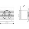 Venture DECOR 200CRZ vonios ventiliatorius 230V, 50HZ