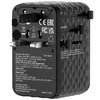 Verbatim kelioninis įkroviklis EU/UK/US GaN 2xUSB-C/2xUSB-A/1xUSB-C PD 100W juodos spalvos 30191