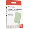 „Verbatim Charge ‘n’ Go Essentials“ magnetinė belaidė išorinė baterija, 5000 mAh, Žalia