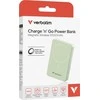 „Verbatim Charge ‘n’ Go Essentials“ magnetinė belaidė išorinė baterija, 10000 mAh, Žalia