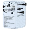 Verbatim kelioninis įkroviklis EU/UK/US GaN 2xUSB-C/2xUSB-A/1xUSB-C PD 100W mėlynos spalvos 30192