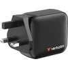 Laidinis įkroviklis Verbatim Mini GaN 100W 2xUSB-C PD/1x USB-A QC juodos spalvos 32230