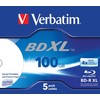 Verbatim BD-R100 GB 4x5 vnt (43789)