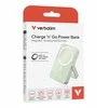 Verbatim Charge ‘n’ Go magnetinis belaidis išorinis akumuliatorius su stovu, 10000mAh, Žalias
