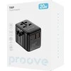 Verk Įkraunamas adapteris kelioniniam kištukui JAV JK ES 2x USB 1x USB-C 20W