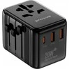 Verk Przejściówka Wtyczka Lizdas Adapteris Podróżny USA UK EU 2x USB 1x USB-C 20W