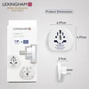 LEXINGHAM UNIVERSALUS PERĖJIMO ADAPTERIS PASAULIS-> ES SHUCKO 2 vnt.