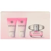 Versace Bright Crystal rinkinys moterims (kvepalai EDT, 50 ml + kūno losjonas 50 ml + dušo želė 50 ml)