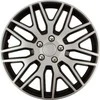 Versaco Ratų gaubtas 1 vnt. Dakar NC, juodas ir sidabrinis su chromuotais varžtais 14"