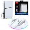Dėklas iPega P5S025S Vertical Stand with RGB for PS5 Slim/PS5 Pro Baltas