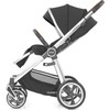 BabyStyle Oyster 3 stilingas vaikiškas vežimėlis | Tamsiai pilkos/sidabro spalvos "Caviar Silver"