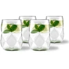 Vialli Design 4 stiklinės 450 ml žalios* Geo Fondo (32194)