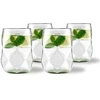 Vialli Design 4 stiklinės 450 ml žalios* Geo Fondo (32194)