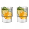 Vialli Design Puodeliai ir stiklinės Dvi briaunuotos stiklinės 350ml (1784)