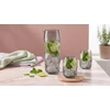 Vialli Design 3 dalių rinkinys – karafa ir 2 stiklinės Geo Graphite (32200)