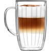 Tulip Vialli Design Rinkinys iš 2 aukštų stiklinių su rankena Tulpė 350 ml 8975