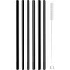 Vialli Design STIKLO ŠIAUDELIAI JUODI 20cm RINKINYS 6 VNT. SU ŠEPETĖLIU 26599 VIALLI DESIGN