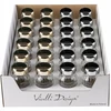 „Vialli Design“ vitrina su „Vilagio“ prieskonių indeliais, 12 auksinių + 12 sidabrinių