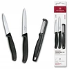 Šveicarija Victorinox Paring Peilis Set su skustuku 3 vnt. juodas