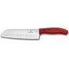 Victorinox V-6.85 21.17B Šveicariškas klasikinis Santoku peilis, 17 cm, raudonas