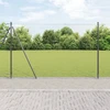 Šešiakampė tvora su betono pagrindu 25 x 1,5 m Pilka Tinklelis