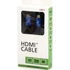 Vaizdo kabelis HDMI M – HDMI M, HDMI 2.1 – itin didelės spartos, 2 m, paauksuotos jungtys, aliuminio korpusas, mėlynas, logotipas 8K @ 60Hz, 48Gb