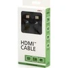 Vaizdo kabelis HDMI M – HDMI M, HDMI 2.1 – itin didelės spartos, 1 m, paauksuotos jungtys, aliuminio korpusas, juodas, logotipas 8K@60Hz, 48Gb/s