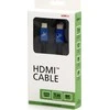 Vaizdo kabelis HDMI M – HDMI M, HDMI 2.1 – itin didelės spartos, 1 m, paauksuotos jungtys, aliuminio korpusas, mėlynas, logotipas 8K@60Hz, 48Gb