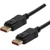 Video Kabelis DisplayPort M - DisplayPort M, DP v 1.4, 2m, paauksuotos jungtys, juoda, 8K@60Hz, 32.4Gb/s