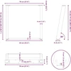 Valgomojo stalo kojelės, U formos, 2 vnt., 70x(72-73)cm