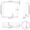 Valgomojo stalo kojelės, U formos, 2 vnt., natūralus plienas, 70x(72-73) cm, plienas