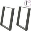 Valgomojo stalo kojelės, U formos, 2 vnt., 80x(72-73)cm