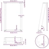 Valgomojo stalo kojelės, U formos, 2 vnt., 50x(72-73)cm