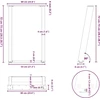 Valgomojo stalo kojelės, U formos, 2 vnt., 60x(72-73)cm