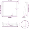 Valgomojo stalo kojelės, U formos, 2 vnt., 80x(72-73)cm