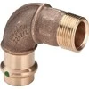 Viega 90° lenkimas Z Sc 15 x 3/4 silicio bronzos / blizgus vamzdžio jungtis