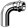 Viega Bow 90 ° Prestro su SC- Contour 54mm 1K - 558253