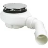 Viega dušas paliktņa sifons Tempoplex, d=90x40/50 mm, h=80 mm, plastmasa, balts/hroms