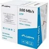 LANBERG LAN kabelis UTP cat.5e 305m solid CCA raudonas