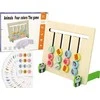Lean Toys Edukacinis žaidimas Import LEANToys Four Colours Animals