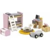 Viga Toys „Viga Polarb“ baldų rinkinys lėlių namams vaikams