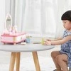 Viga Toys Viga Medinė Makiažo Kosmetinė Rožinė Su Veidrodžiu + Priedai