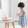 Viga Toys Viga Medinė Makiažo Kosmetinė Rožinė Su Veidrodžiu + Priedai