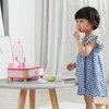 Viga Toys Viga Medinė Makiažo Kosmetinė Rožinė Su Veidrodžiu + Priedai