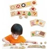 Viga Toys Medinis edukacinis žaidimas formų rūšiavimo dėlionė VIGA 37vnt