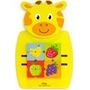 Viga Toys Medinė Sensoryinė Manipuliacinė Lentelė Žirafa su Dėlionėmis
