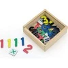 Viga New Classic Toys Mediniai magnetai - 37 vnt. - Numeriai