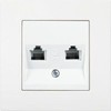 Panasonic Viko KARRE Elektroninis lizdas RJ11 / RJ45 kat 5E, baltas (90963635)