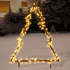 Vilde Lauko šviečianti Kalėdų eglutė metalinė 300 LED 125 cm