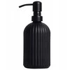 Skysto muilo dozatorius Vilde, juodas stiklinis, 400 ml